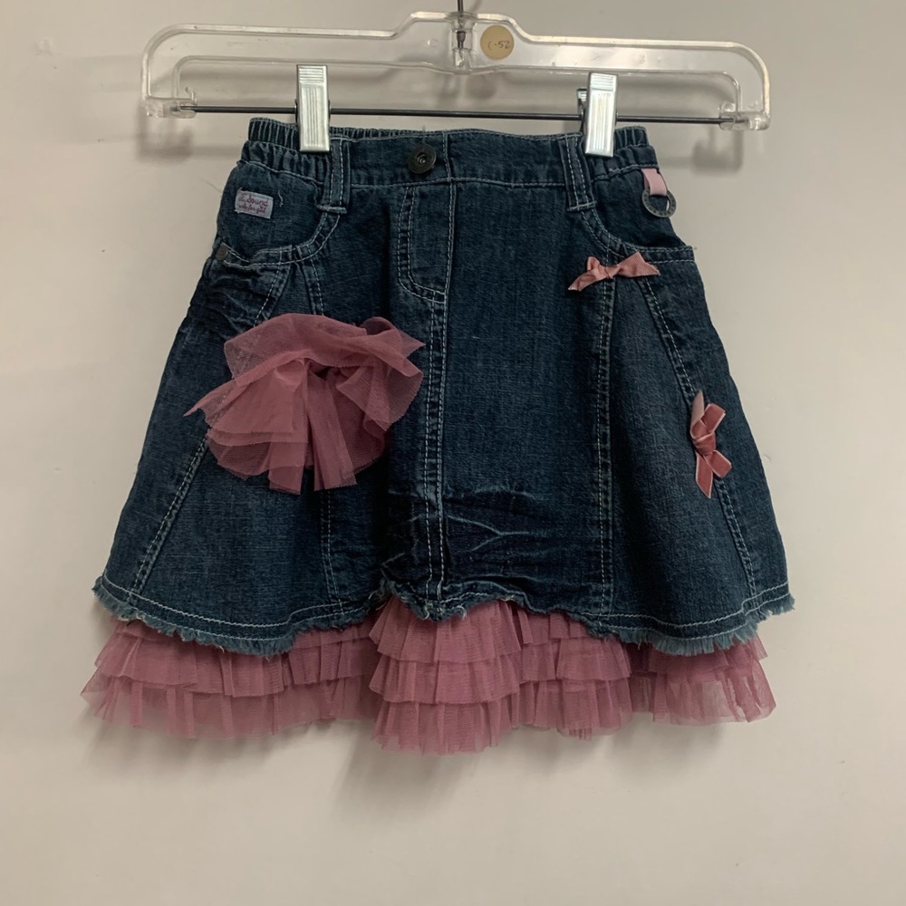 Red Sound Baby Bow Skirt